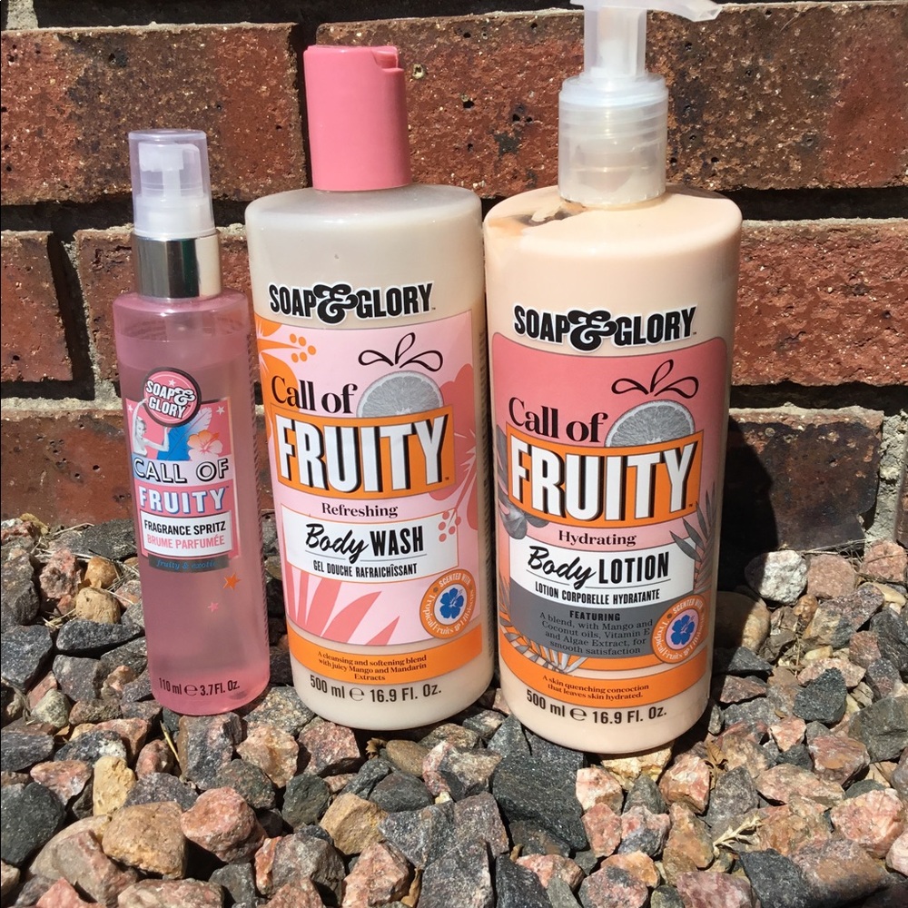 3 Soap and Glory body products. Brand new.
